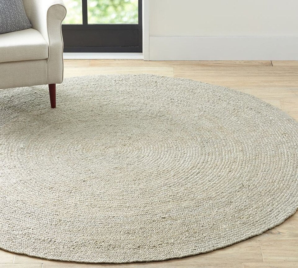 Round Jute Rug Grey Pottery Barn Australia